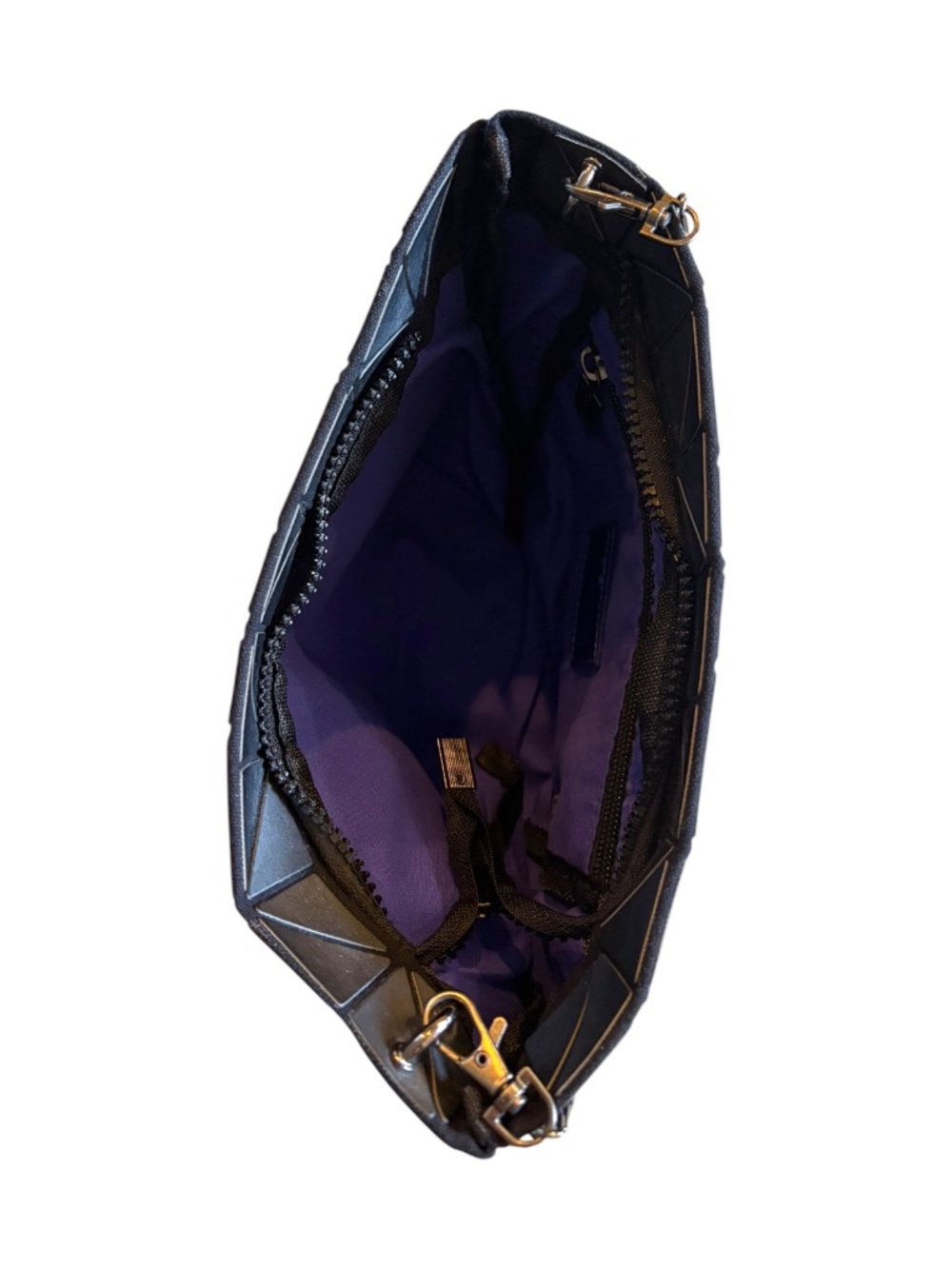 Patrizia Luca Black Geometric Crossbody Bag Convertible Clutch - Picture 4 of 9